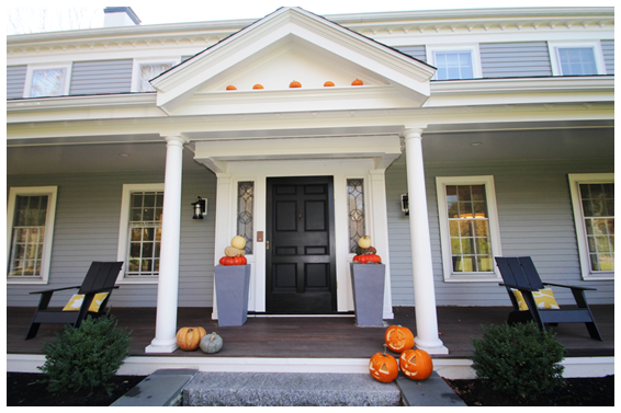 colonial revival front entry