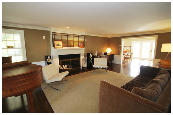 colonial revival family room