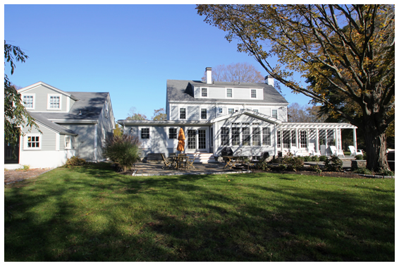 colonial revival rear exterior